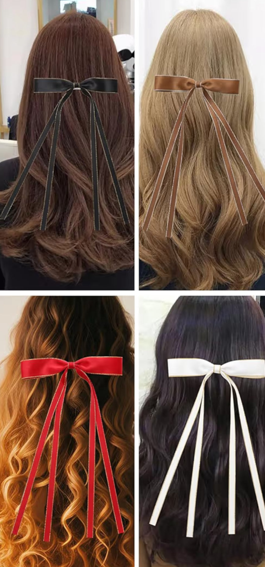 Satin Hairbows-Various Colors