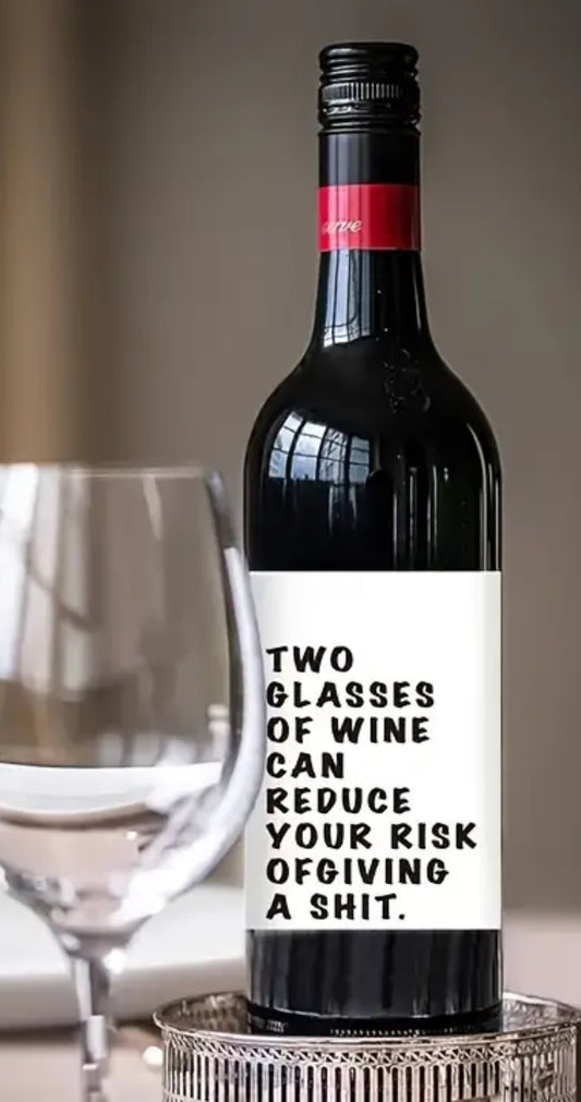 Funny Wine Bottle Sticker