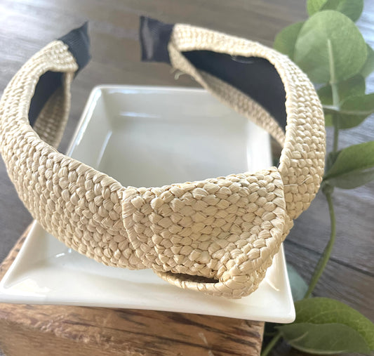 Raffia Knotted Headband