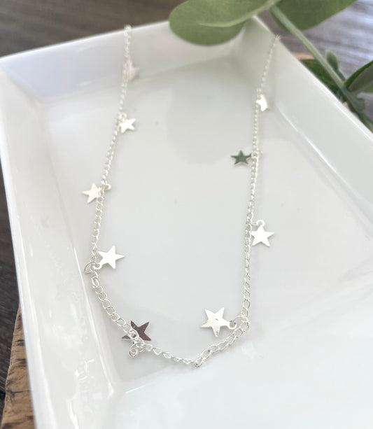 Silver Star Necklace