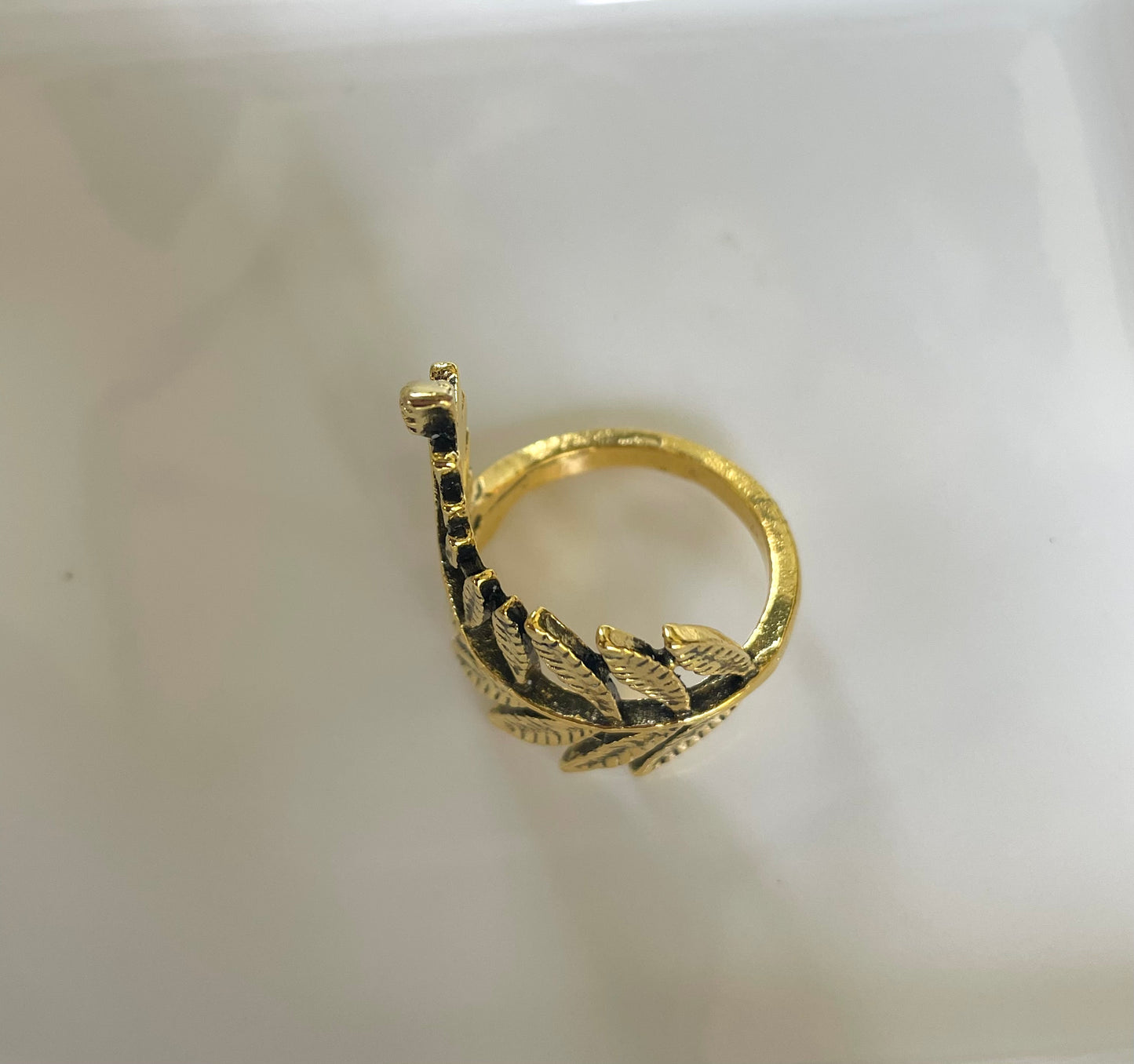 Leaves Ring-Gold