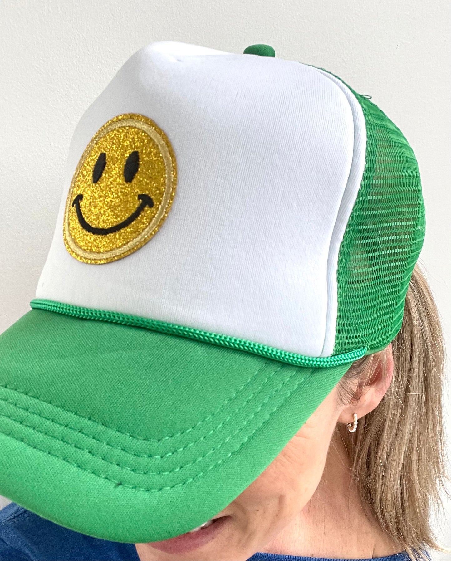 Green Smile Trucker Hat