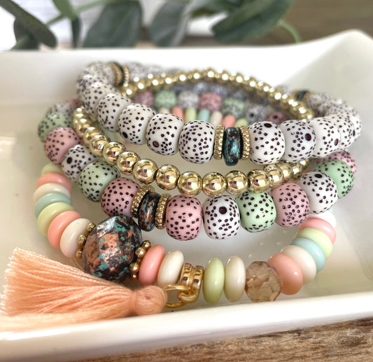 Speckled Bracelet Stack