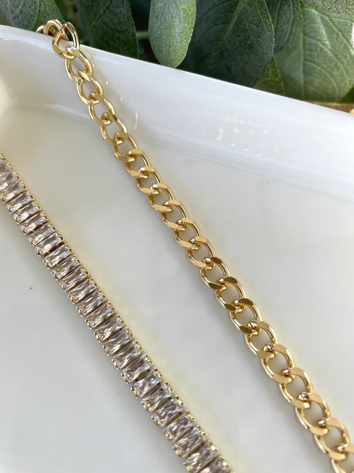 Rhinestone Link Necklace