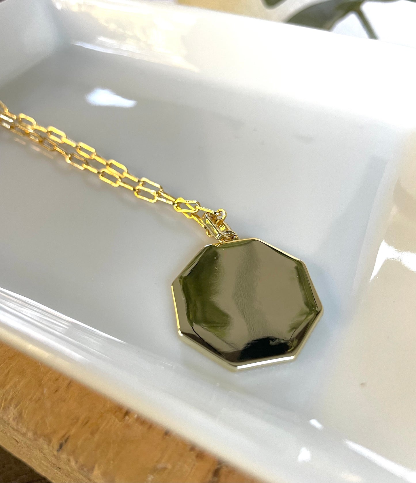 Octagonal Pave Necklace