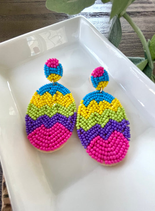 Colorful Easter Egg Earrings