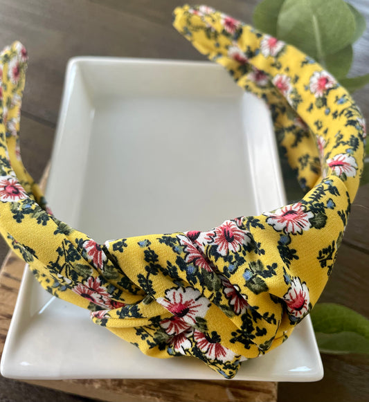 Yellow Floral Headband